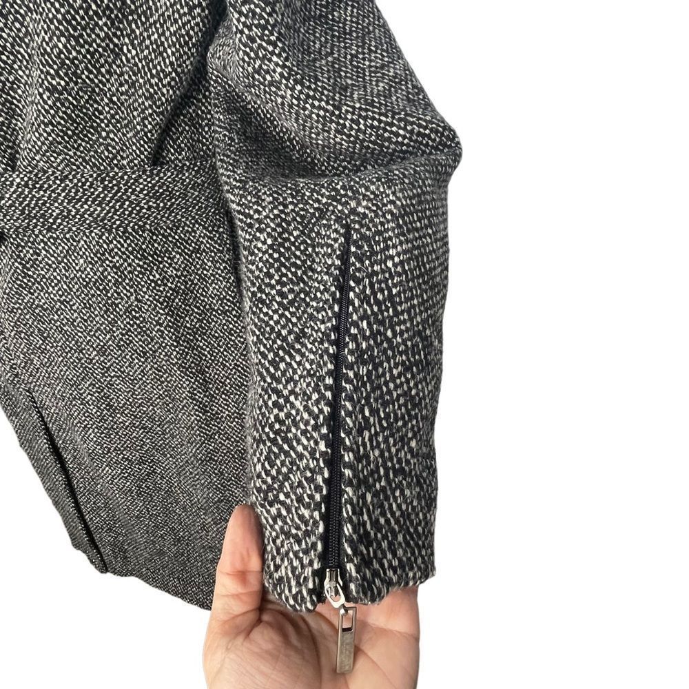 Laundry by Shelli Segal Belted Tweed Trench Coat Jacket 14 - Picture 8 of 10